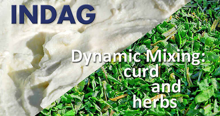 Teaser Video Dynamic Mixing of curd and herbs
